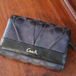 Coach Navy blue wallet
